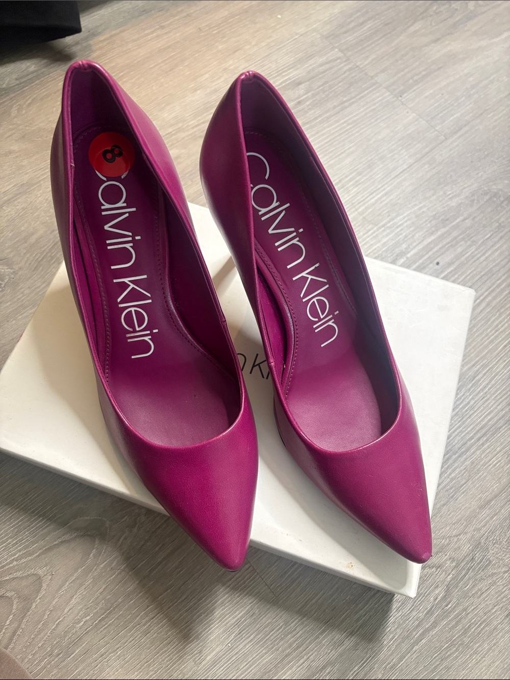 Calvin Klein Women's Magenta Pointed-Toe Pumps